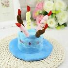 Hat Cap Cake Candles Pet Birthday Costume Cosplay Puppy Dog Cat Christmas Blue