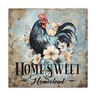 Home Sweet Homestead Dark Rooster Canvas Gallery Wrap