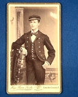 Antique Photo. Hugo Pieron-Loodts. Military Figure. Cabinet Card.