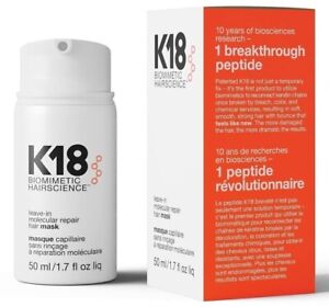 K18 Leave-in Molecular Repair Hair Mask Hair Repair Hair Care Mask 1.7OZ / 50ML✅