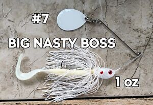 BIG NASTY BOSS SPINNER BAITS WITH COLORADO THUMPER BLADE - PICK SIZE AND COLOR