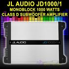 JL AUDIO JD1000/1 1000W RMS JD SERIES MONOBLOCK CLASS D SUBWOOFER AMPLIFIER NEW!