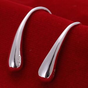 New Women's Fashion 925 Silver Plated Threader Drop Dangle Hook Earrings