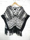 Miss Me Size Small Poncho style shirt with Fringe