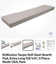 KidKusion Taupe Soft Seat Hearth Pad, Extra Long 126