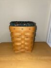 Longaberger Small Spoon Basket Green Liner & Protector