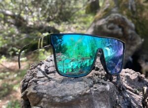 New Blenders Style Sunglasses Black Aqua Blue Lense Mens Womens Free Shipping