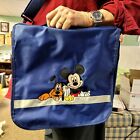 Disney Store Mickey And Pluto Back Pack Shoulder Computer School Bag Embrodered