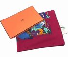 Hermes Cotton Pareo Shawl Stole Scarf Rose Hibiscus Floral Botanical Woman Ex++
