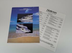 1990s Hatteras Yachts - Full Product Line Sales Brochure