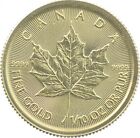 Random Date  1982 - 2024 Canada Gold Maple Leaf - 1/10 oz -$5  BU  .9999 Fine