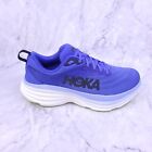 Hoka One One Women Bondi 8 Running Shoes 8.5 Blue Comfort Cushioned Walking LKNW
