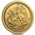 1/10 oz Isle of Man Proof/BU Gold Angel Coin (Random Year)