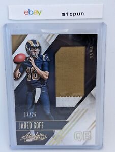 New Listing2016 Playoff Absolute Football #1 Jared Goff Jersey PATCH /25