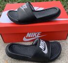 Nike Slides/Sandals Black White Swoosh Men's Size 8