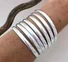 Set of 7 Bangle Solid 925 Sterling Silver Handmade Women Bangles All Size P42
