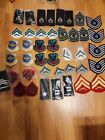 Lot Of 40 Plus Various Military Patches Pins Army Navy Air Force Marines Lot 300