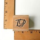 Stamp Cabana Rubber Stamp Initials  “DY