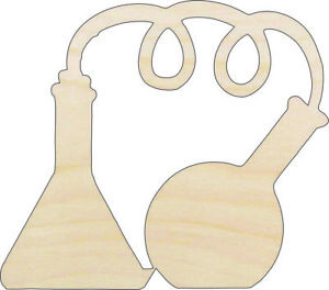 Laboratory Supplies - Laser Cut Out Unfinished Wood Craft Shape SNC5