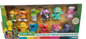 Sesame Street Deluxe Figure Set Playskool Gonger Rosita Abby Elmo 11 Piece New