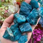 6PCS Rough Blue Apatite Chunks Healing Crystal Rocks Specimens Gift Decoration