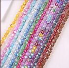 Round Iridescent Glass Mermaid Beads Clear/Frosted 15