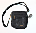 Travelon Black Nylon Crossbody Small Organizer Bag Travel Purse Wallet NWT