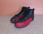 Nike Air Jordan 12 Retro Flu Game XII Black Red Shoes 130690-002 Men's Size 11
