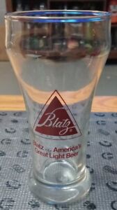 BLATZ Beer Sham Tap Glass ~ Vintage ~ America's Great Light Beer! 5 1/4