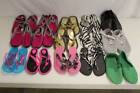 * New Wholesale 15 Pair Shoe Lot Womens Ladies Resale Bundle Flip Flops Tennis S