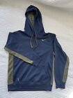 Nike Therma Fit Hoodie Men Small Navy Blue And Olive Green