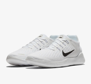 Nike Free RN 2018 Women's Running Shoes WHITE/BLACK # 942837100