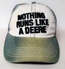 John Deere Nothing Runs Like A Deere Gradient Green Snapback Adjustable Hat