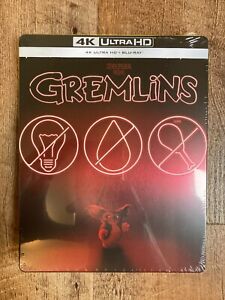 Gremlins w. Steelbook (4K UHD + Blu-ray, EU Import, Region Free) *NEW/SEALED*