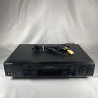 Sony SLV-789HF VCR Recorder VHS Player With AV Cables - Tested Works