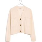 Madewell (Re)sponsible Cashmere Upton Cardigan Sweater Cream XS