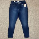 Levi Strauss Jeans Womens 12S 31x28 Blue Denim Skinny High-Rise Stretch 5-Pocket