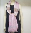 AUTHENTIC Burberry plaid scarf Pink Color NWOT
