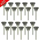 20Pcs Wire Brushes Stainless Steel Dremel Tools Rotary Die Grinder Removal Wheel