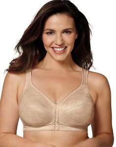 Playtex 18 Hour Wirefree Bra Posture Boost PowerSupport Side Back Smoothing E525