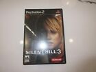 Silent Hill 3 (Sony PS2) No Game Disc! Cover Art, Manual & Soundtrack Only!!
