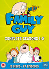 Family Guy: Seasons 1-5 DVD (2006) Seth MacFarlane cert 15 13 discs