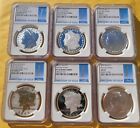 2023 (MS70/PF70) 6-Coin Set $1 Morgan & Peace Dollar First Day of Issue NGC FDOI