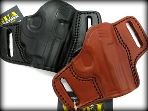 TAGUA Right Hand Open Top OWB Leather Belt Holster - CHOOSE GUN & COLOR