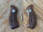 Vintage Smith & Wesson Factory J Frame Round Butt Wood Grips with Screw - USED