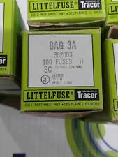 LITTLEFUSE 3AG 3A 312003 FUSES- BOX OF 100