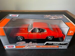 1969 Judge Pontiac GTO 1:24 red orange RAM AIR MotorMax Timeless Legends NIB MCM