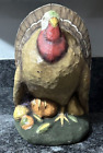 BETHANY LOWE DESIGNS Retired “Large Paper Mache Harvest Turkey” Rare LARGE!