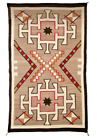 Handwoven Kilim Navajo Rug Southwestern Design Native American Style size 5x8