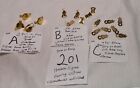 Vtg all signed Haskell Screwback & Clip on Earring Parts Findings Miriam Lot 201